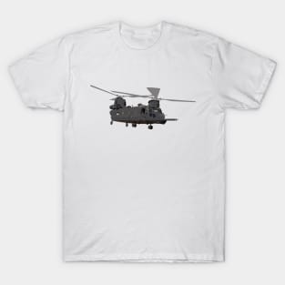 Military MH-47 Chinook Helicopter T-Shirt